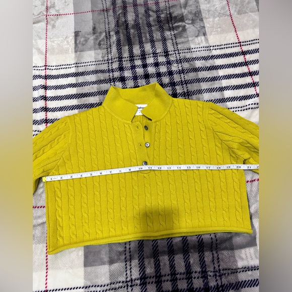 Callahan Women’s Cable Knit Long Sleeve Daisy Polo and Mini Skirt Set - Picture 10 of 13